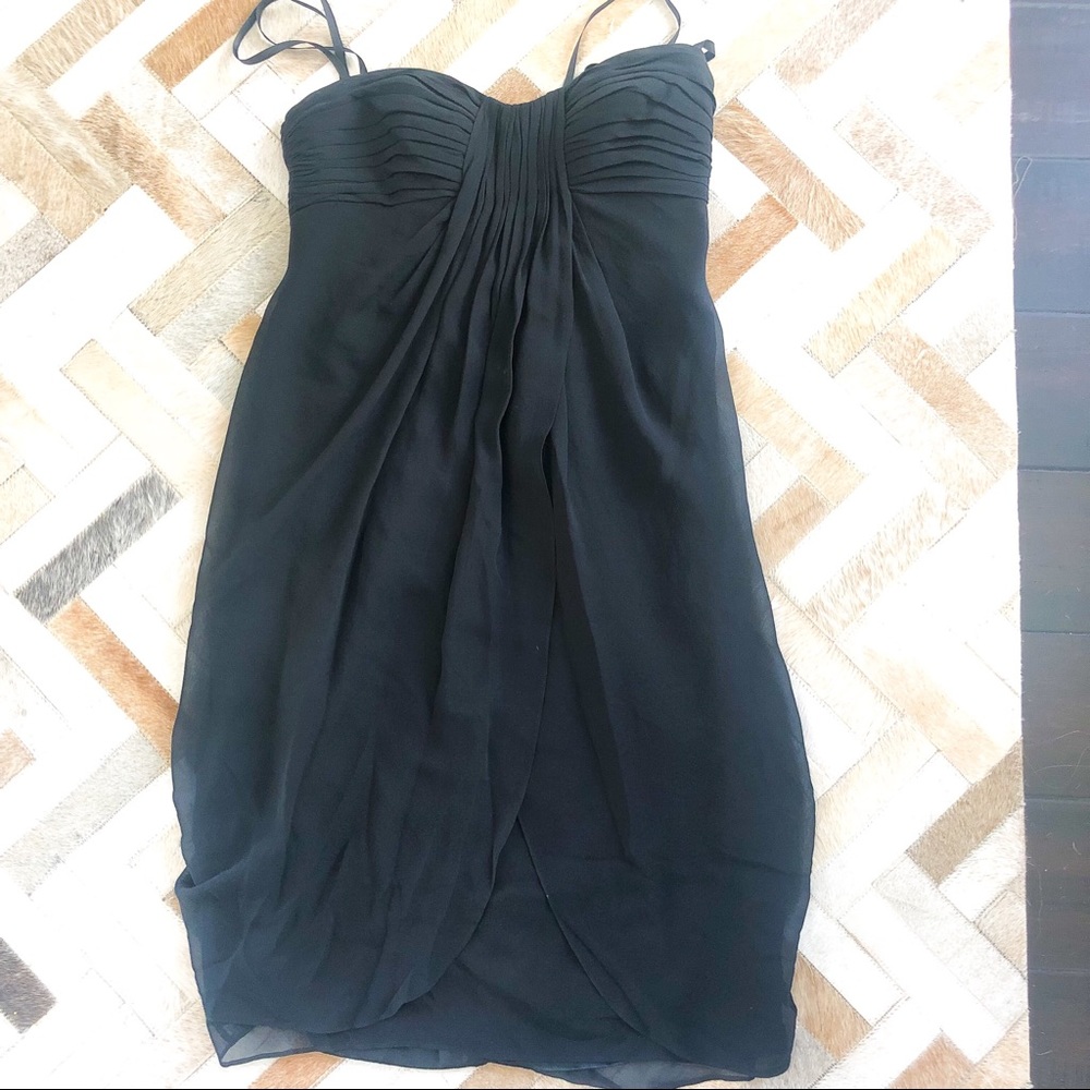 BCBG MaxAzria Chiffon Strapless Short Dress.Sz 2